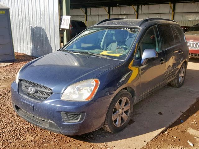 KNAFG526587143465 - 2008 KIA RONDO LX BLUE photo 2