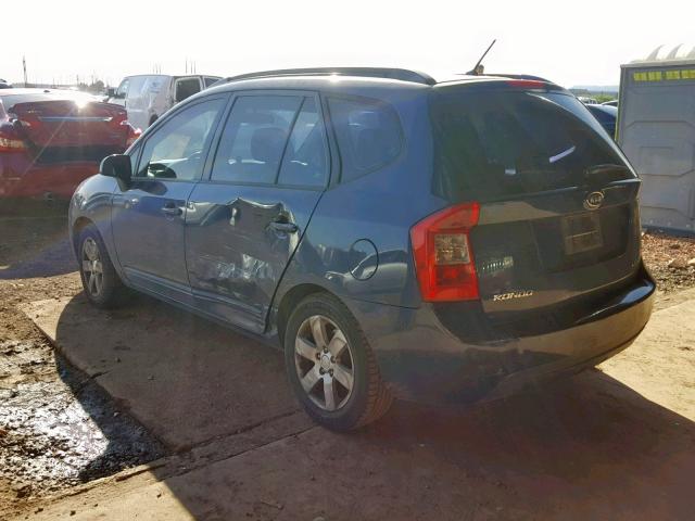 KNAFG526587143465 - 2008 KIA RONDO LX BLUE photo 3