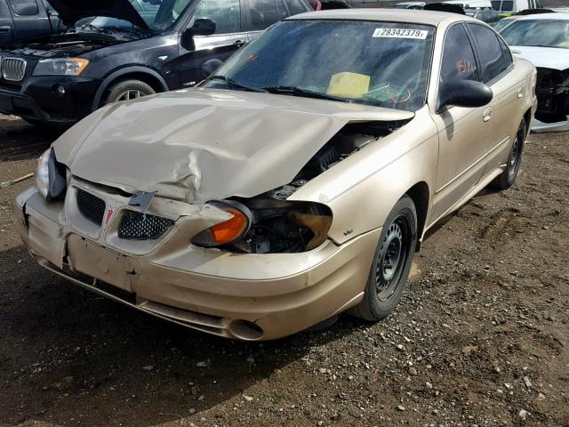 1G2NE52E75M237151 - 2005 PONTIAC GRAND AM S GOLD photo 2