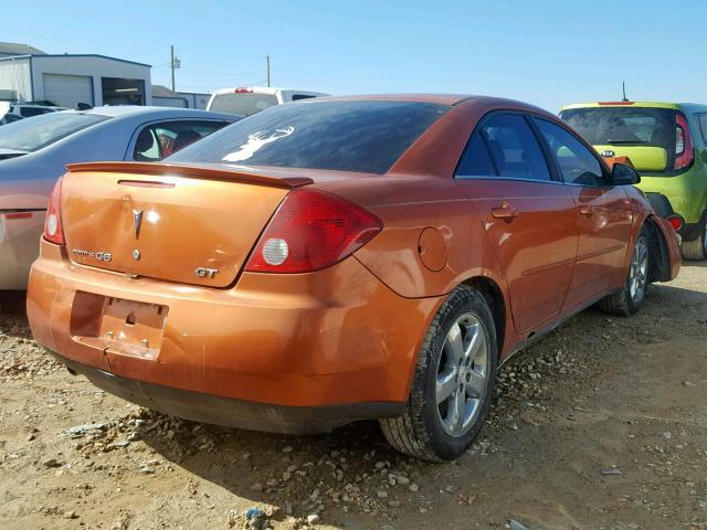 1G2ZH558164214173 - 2006 PONTIAC G6 GT ORANGE photo 4