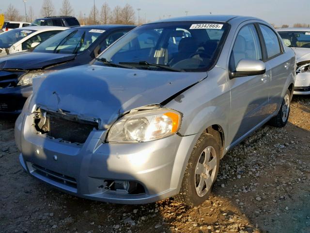 KL1TD5DE4BB238937 - 2011 CHEVROLET AVEO LS SILVER photo 2