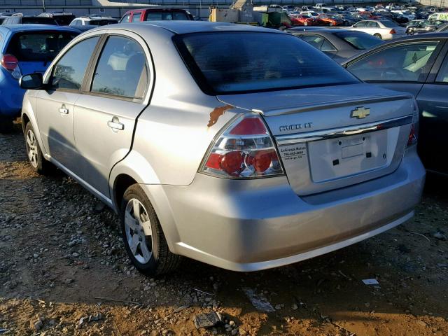 KL1TD5DE4BB238937 - 2011 CHEVROLET AVEO LS SILVER photo 3