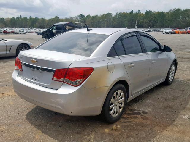 1G1PC5SHXB7114614 - 2011 CHEVROLET CRUZE LS GRAY photo 4