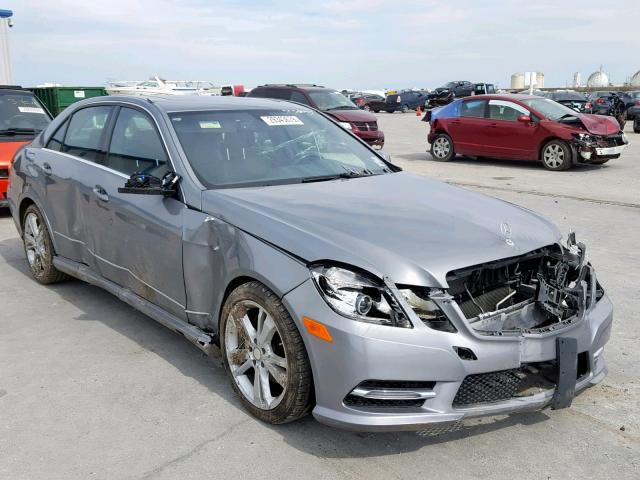 WDDHF5KB0DA706744 - 2013 MERCEDES-BENZ E 350 SILVER photo 1