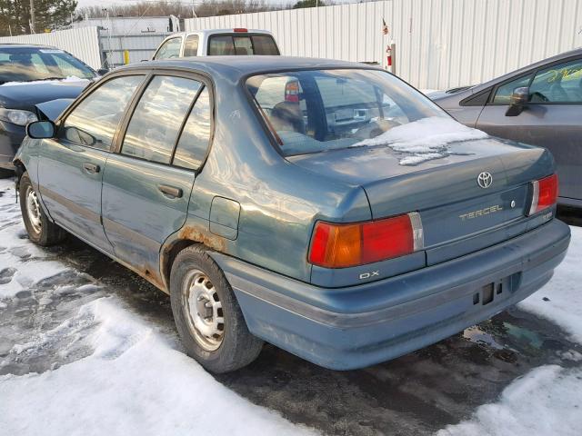 JT2EL43T4R0404340 - 1994 TOYOTA TERCEL DX TEAL photo 3