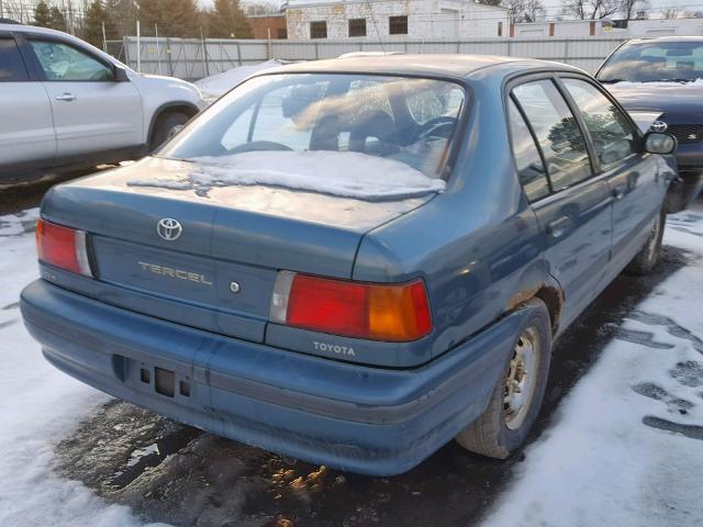 JT2EL43T4R0404340 - 1994 TOYOTA TERCEL DX TEAL photo 4