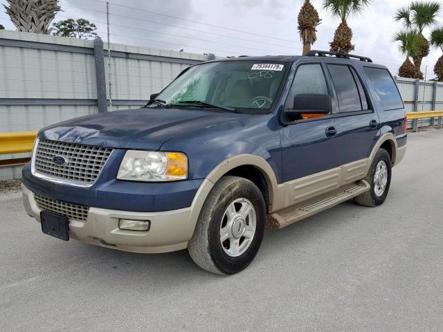 1FMPU17555LB13888 - 2005 FORD EXPEDITION BLUE photo 2