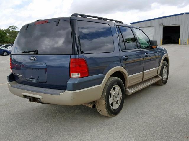 1FMPU17555LB13888 - 2005 FORD EXPEDITION BLUE photo 4
