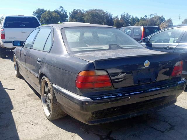 WBAGK2327WDH69257 - 1998 BMW 750 IL BLACK photo 3