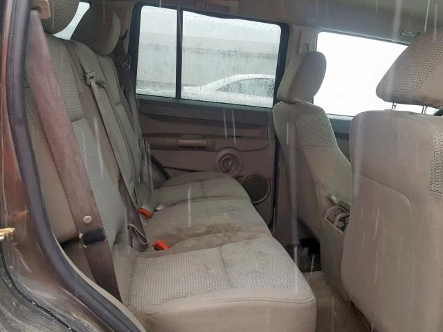 1J8HG48K86C225584 - 2006 JEEP COMMANDER CHARCOAL photo 6