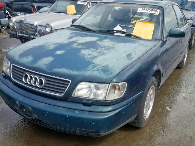 WAUFA84AXSN047791 - 1995 AUDI A6 GREEN photo 10