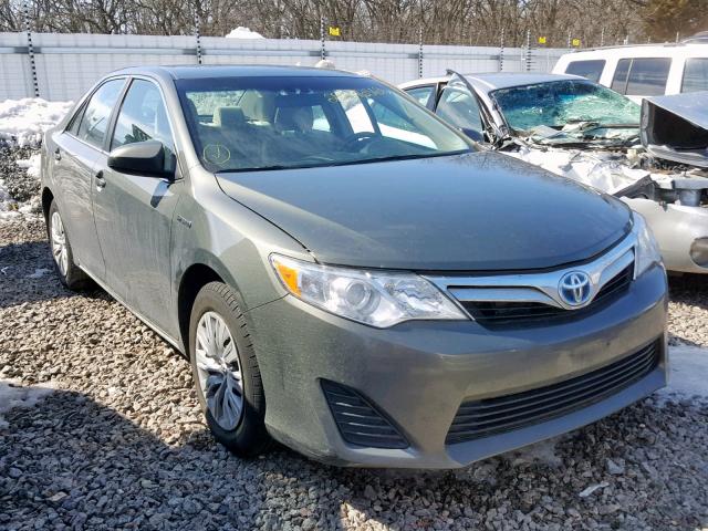 4T1BD1FK3DU079069 - 2013 TOYOTA CAMRY HYBR GRAY photo 1