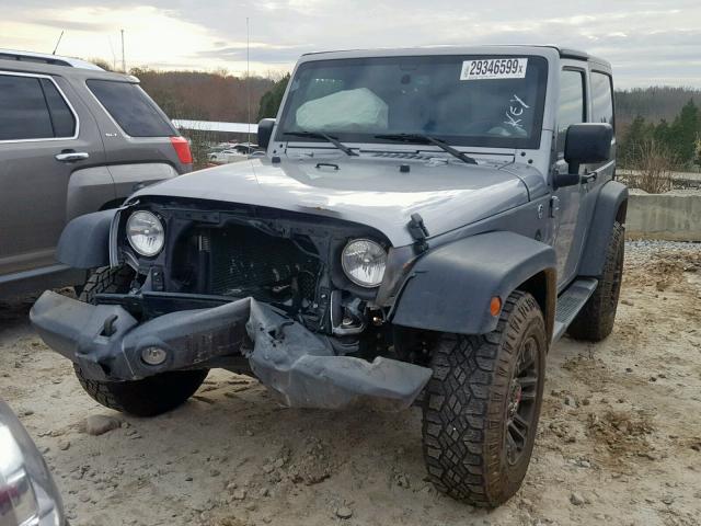 1C4AJWAG1FL746755 - 2015 JEEP WRANGLER S GRAY photo 2