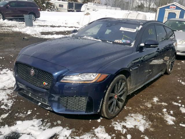 SAJBM2FV0JCY65029 - 2018 JAGUAR XF S BLUE photo 2