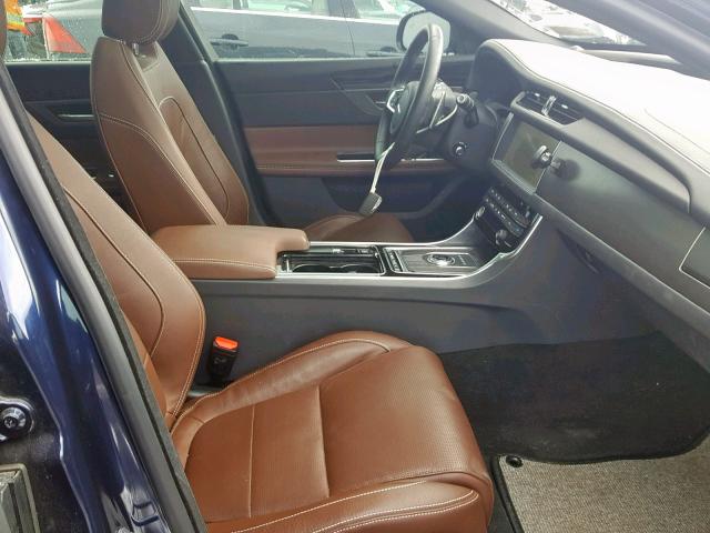 SAJBM2FV0JCY65029 - 2018 JAGUAR XF S BLUE photo 5