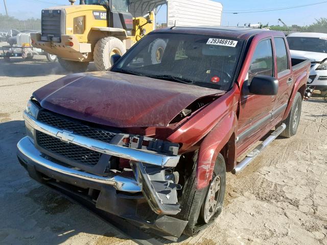 1GCDS43E688192273 - 2008 CHEVROLET COLORADO L RED photo 2