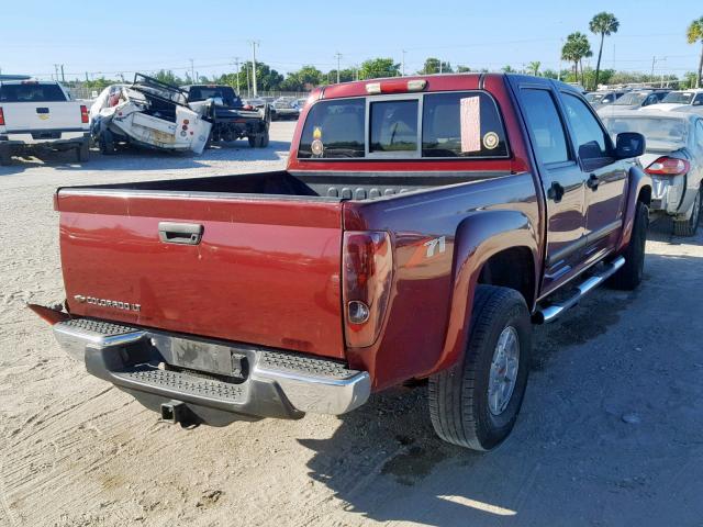 1GCDS43E688192273 - 2008 CHEVROLET COLORADO L RED photo 4