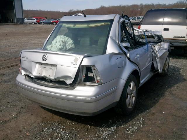 3VWSR69M64M086079 - 2004 VOLKSWAGEN JETTA GLS SILVER photo 4