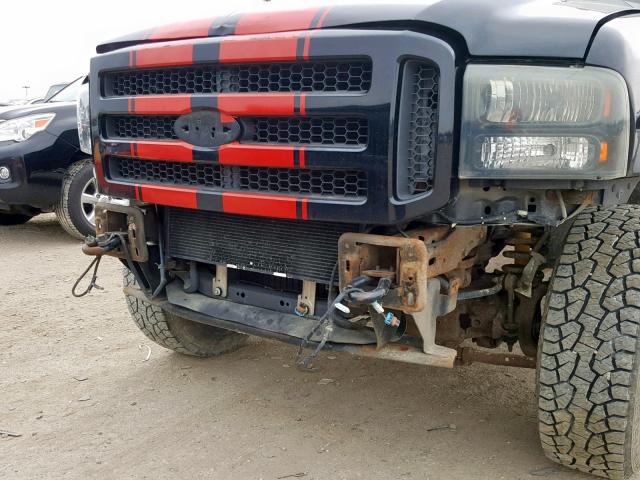 1FTWW31P47EA11960 - 2007 FORD F350 SRW S BLACK photo 9