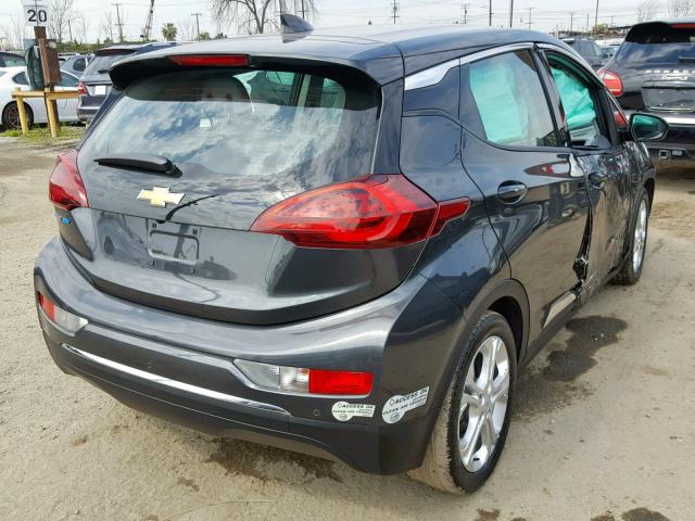 1G1FW6S08H4189860 - 2017 CHEVROLET BOLT EV LT GRAY photo 4