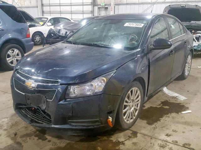 1G1PH5SB1E7260031 - 2014 CHEVROLET CRUZE ECO BLACK photo 2