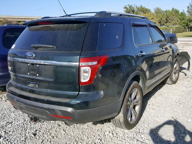 1FM5K7F83EGB65427 - 2014 FORD EXPLORER L BLACK photo 4