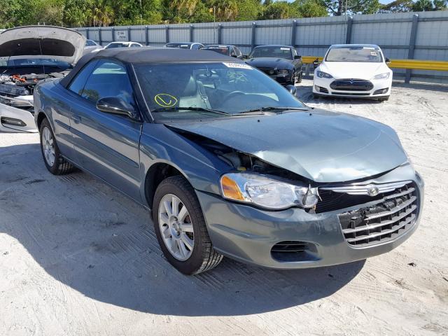 1C3EL75R66N136176 - 2006 CHRYSLER SEBRING GT BLUE photo 1