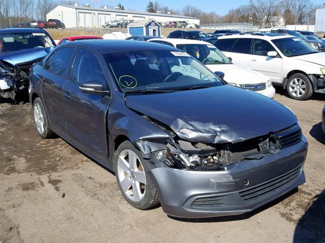 3VWLL7AJ2BM090558 - 2011 VOLKSWAGEN JETTA TDI GRAY photo 1