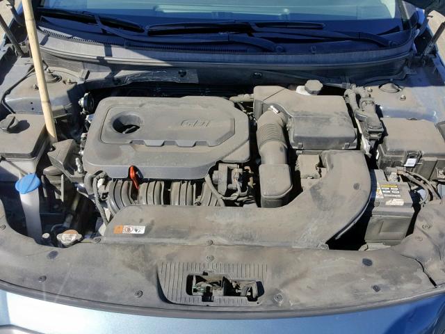 5NPE34AF0FH217423 - 2015 HYUNDAI SONATA SPO BLUE photo 7