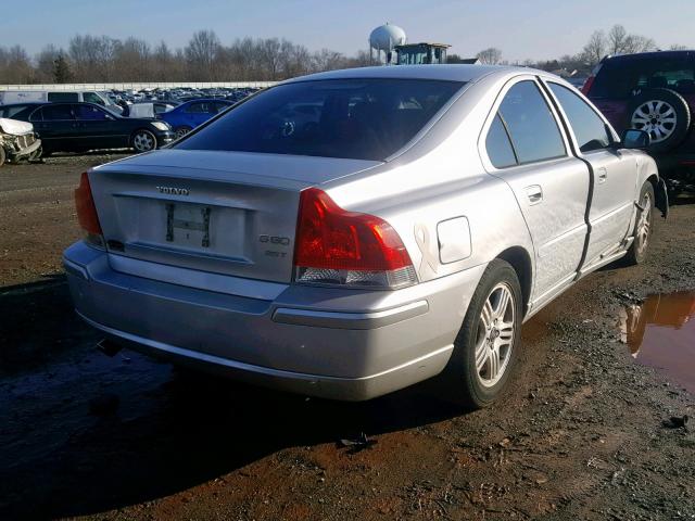 YV1RS592562508961 - 2006 VOLVO S60 2.5T SILVER photo 4