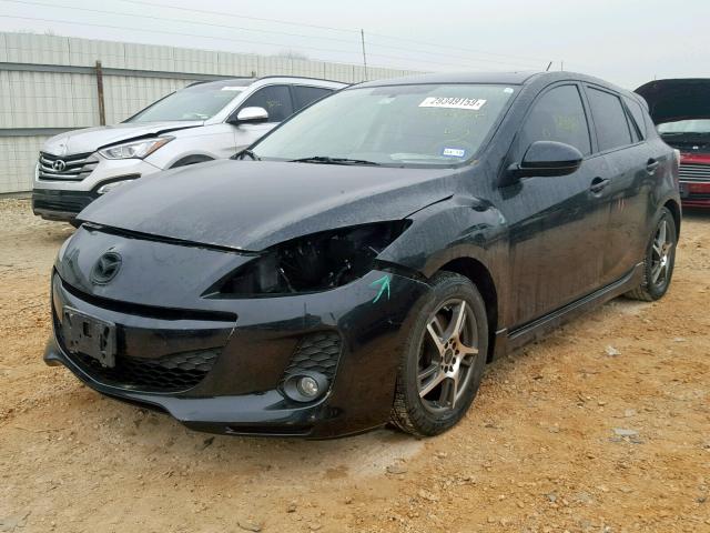 JM1BL1L54C1501422 - 2012 MAZDA 3 S BLACK photo 2