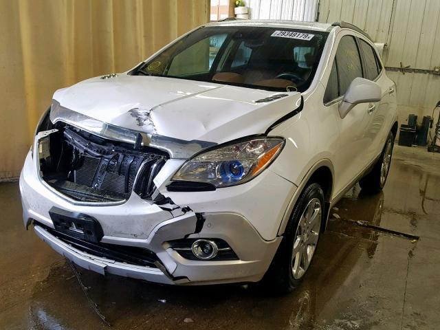 KL4CJHSBXDB210195 - 2013 BUICK ENCORE PRE WHITE photo 2