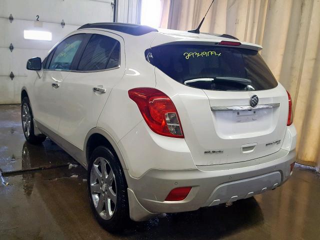 KL4CJHSBXDB210195 - 2013 BUICK ENCORE PRE WHITE photo 3