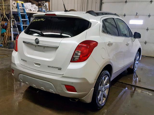 KL4CJHSBXDB210195 - 2013 BUICK ENCORE PRE WHITE photo 4