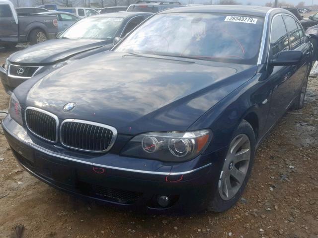 WBAHN83578DT85388 - 2008 BMW 750 LI BLUE photo 2