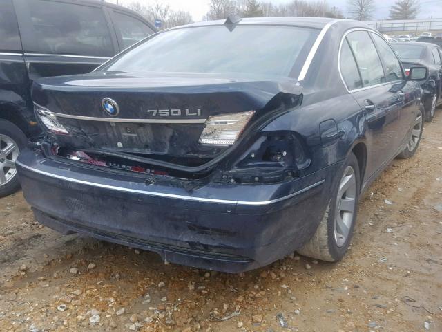 WBAHN83578DT85388 - 2008 BMW 750 LI BLUE photo 4