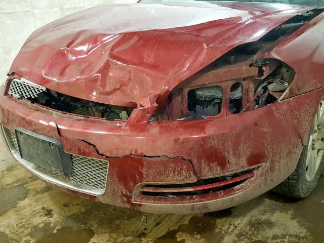 2G1WB5E32E1114879 - 2014 CHEVROLET IMPALA LIM RED photo 9