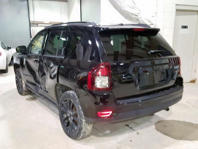 1C4NJCBA5ED679144 - 2014 JEEP COMPASS SP BLACK photo 3