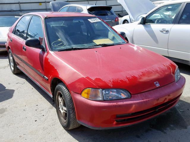 1HGEG8643SL002967 - 1995 HONDA CIVIC DX RED photo 1