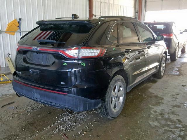 2FMTK4G89FBB39475 - 2015 FORD EDGE SE BLACK photo 4