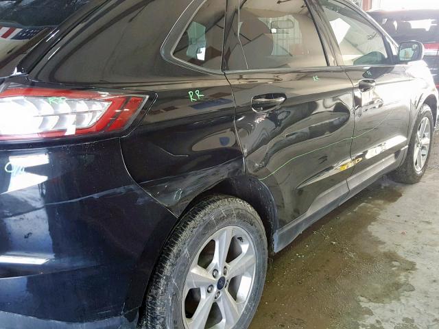 2FMTK4G89FBB39475 - 2015 FORD EDGE SE BLACK photo 9