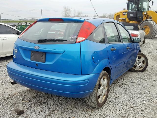 1FAFP37N97W321850 - 2007 FORD FOCUS ZX5 BLUE photo 4