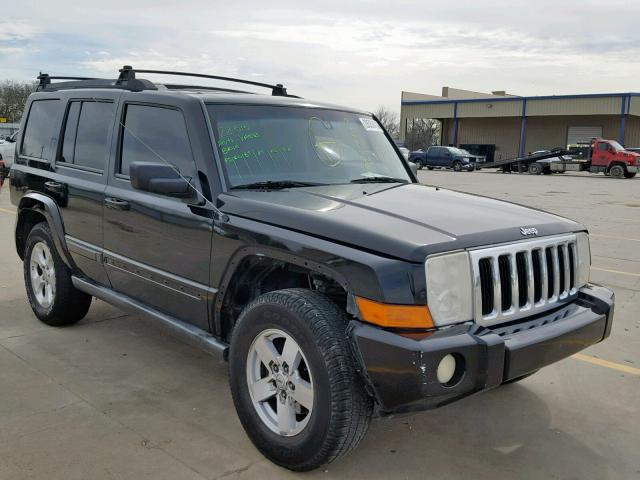 1J8HH48K97C628326 - 2007 JEEP COMMANDER BLACK photo 1