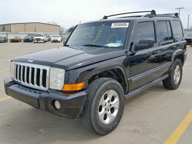 1J8HH48K97C628326 - 2007 JEEP COMMANDER BLACK photo 2