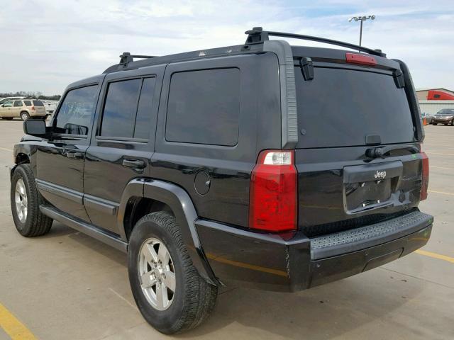 1J8HH48K97C628326 - 2007 JEEP COMMANDER BLACK photo 3