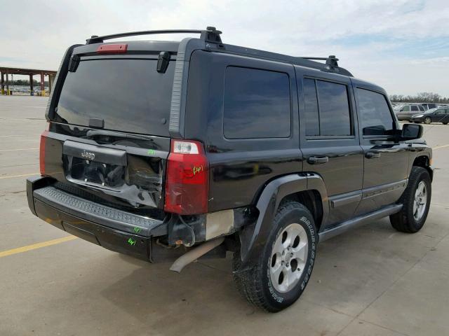 1J8HH48K97C628326 - 2007 JEEP COMMANDER BLACK photo 4