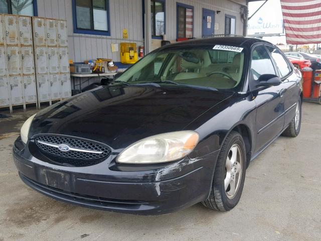 1FAFP55UX2A161473 - 2002 FORD TAURUS SES BLACK photo 2