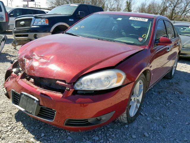 2G1WU583289199072 - 2008 CHEVROLET IMPALA LTZ MAROON photo 2