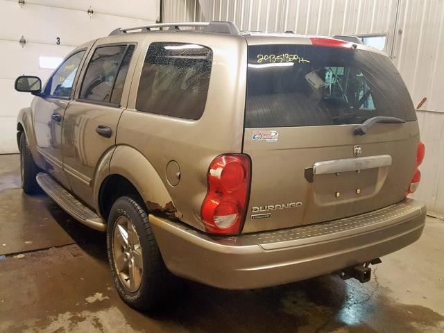 1D4HB58NX6F176363 - 2006 DODGE DURANGO LI BROWN photo 3