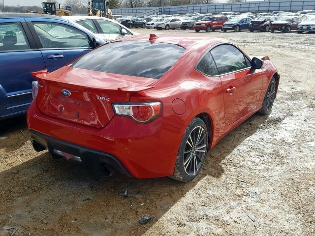 JF1ZCAC10F9605106 - 2015 SUBARU BRZ 2.0 LI RED photo 4